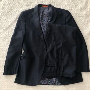 Men's Tallia Navy Blue Slim-Fit Suit